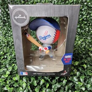 Hallmark MLB Los Angeles Dodgers Bobblehead Wobble Head Baseball Ornament Batter
